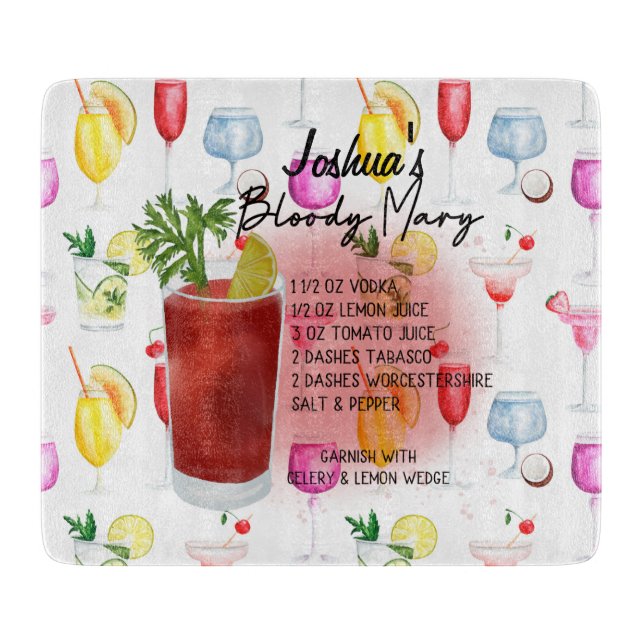 Bloody Mary Cocktail Recipe Personlig (Framsidan)