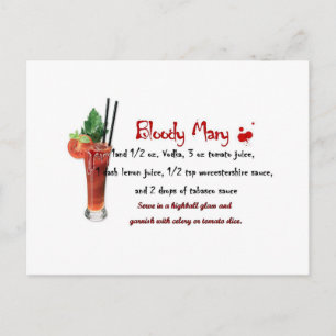 Bloody Mary Drink Recipe Vykort