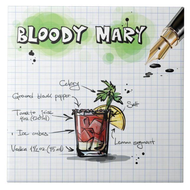 Bloody Mary Kakelplatta (Framsidan)
