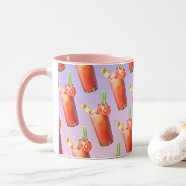 Bloody Mary Mönster: Surreal Tomatupprepning Konst Mugg (Med munk)