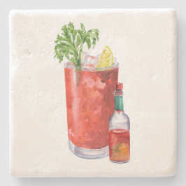 Bloody Mary och het sås Stenunderlägg
