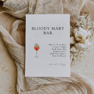 Bloody Mary Pub Inbjudningskort för möhippan