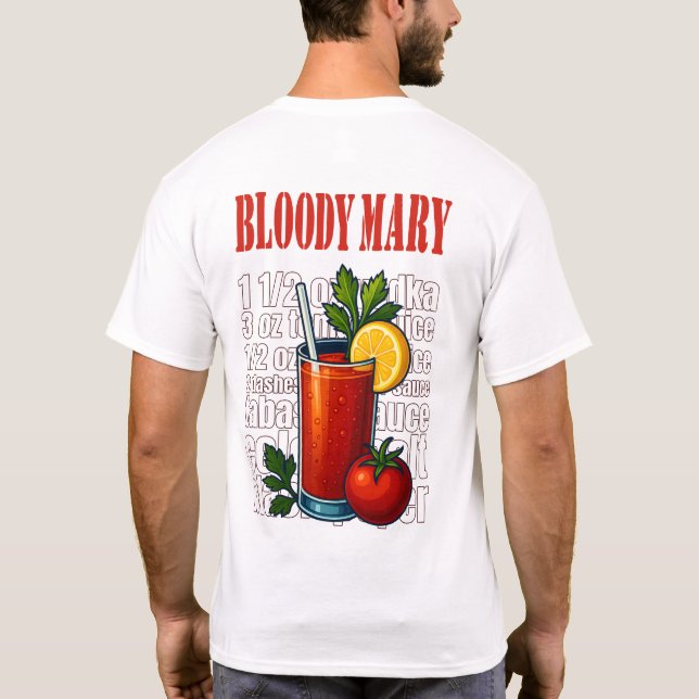 Bloody Mary T-Shirt – Bold Brunch Cocktail (Baksida)