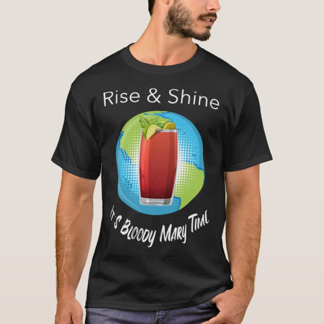 Bloody Mary Time Brunch Wonderlust Graphic T Shirt (Framsida)