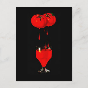 BLOODY MARY TOMATO JUICE POSTCARD VYKORT