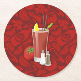 Bloody Mary Underlägg Papper Rund