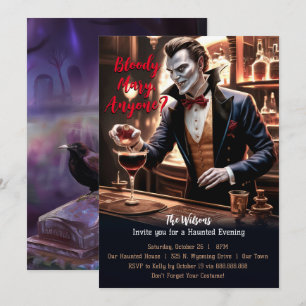 "Bloody Mary Vem?", Vampire Halloween? Inbjudningar