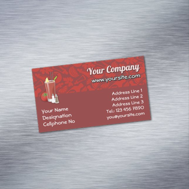 Bloody Mary Visitkortmagnet (In Situ)