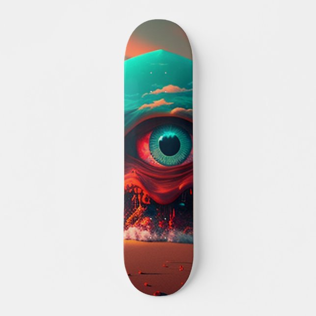 Bloody Öga Mini Skateboard Bräda 18,5 Cm (Framsida)
