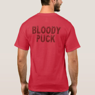 Bloody Puck manar red t-shirt back