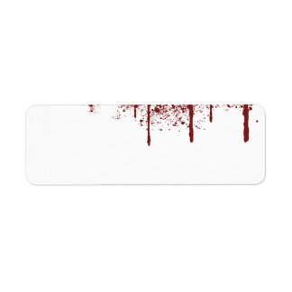 Bloody returadress etikett