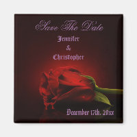 Bloody Ro gotiic Save Date Bröllop Magnet
