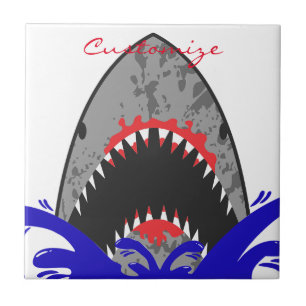 Bloody Shark Jaws Thunder_Cove Kakelplatta