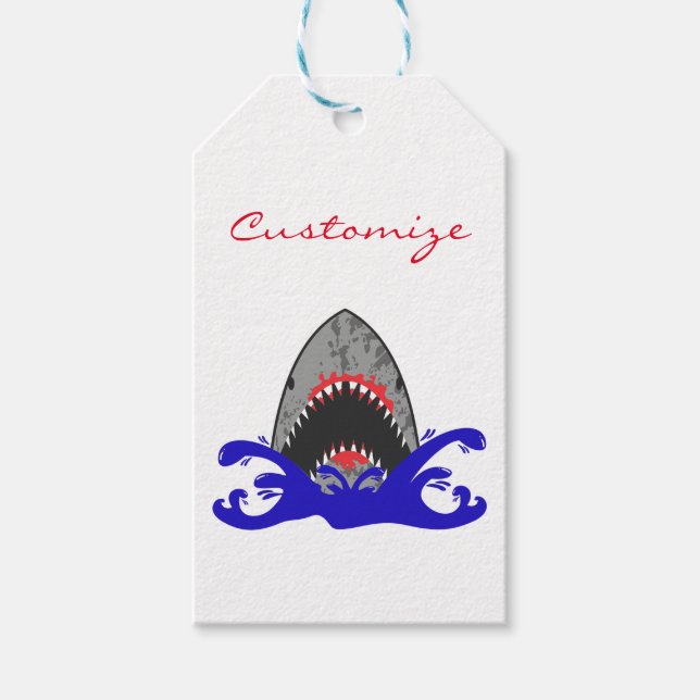 Bloody Shark Jaws Thunder_Cove Presentetikett (Framsidan)