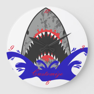 Bloody Shark Jaws Thunder_Cove Stor Klocka