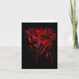 Bloody Shirt Help Blood Splatter Halloween Blood S Kort