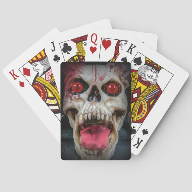 Bloody Skull Casinokort (Baksidan)