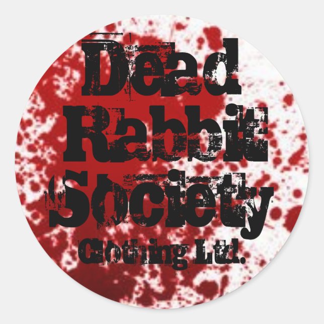 Bloody  Sticker Runt Klistermärke (Framsida)