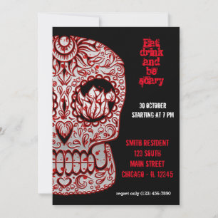 Bloody Sugar Skull Inbjudningar
