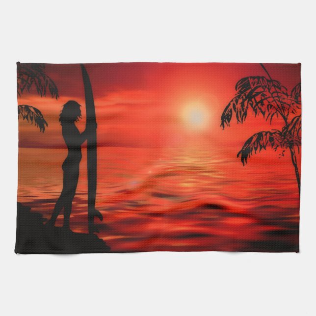 BLOODY SUNSET KÖKSHANDDUK (Horisontell)