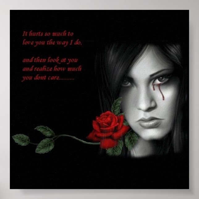 Bloody Tårar Poster (Framsidan)