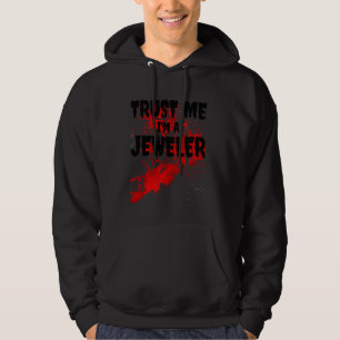 Bloody Trust Jag är en judeler Scary Halloween Hoodie