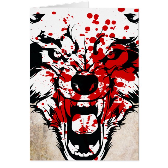 Bloody Varg Hälsningskort (Framsidan)