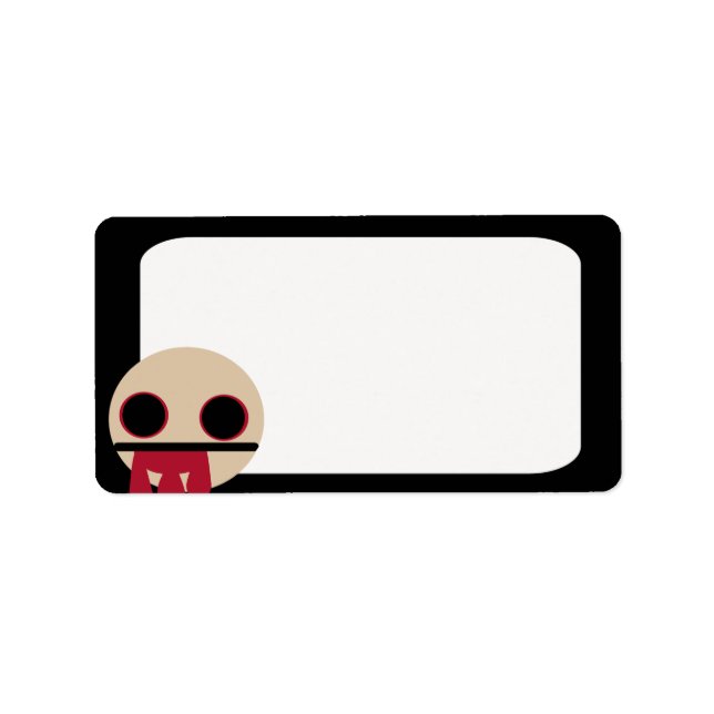 Bloody Zombie Adressetikett (Framsidan)