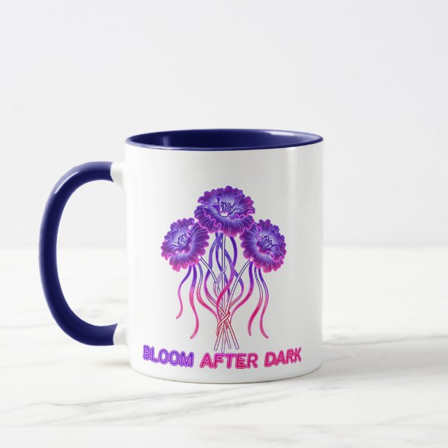 Bloom After Dark Neon Blommug Mugg (Vänster)