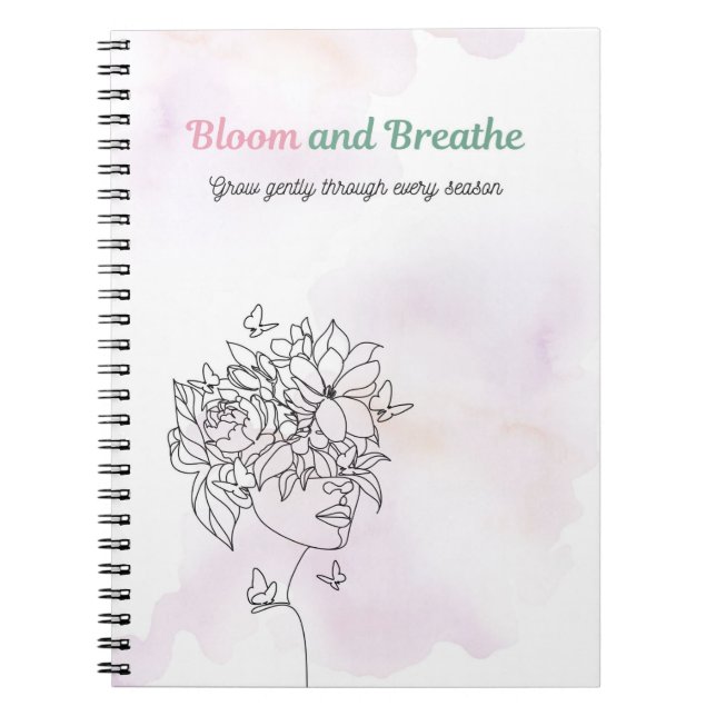 Bloom and Breathe Journal Anteckningsbok (Framsidan)