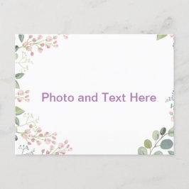 Bloom anpassad design  vykort