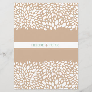 Bloom Anpassade Bröllopsprogram i Cashmere Program