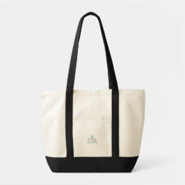 Bloom at Your Own Pace Minimal Motivational Tote B Tygkasse