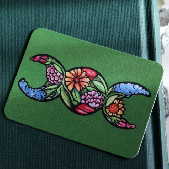 Bloom av tredubbel Måne-symbol Anteckningskort (Skapare uppladdad)