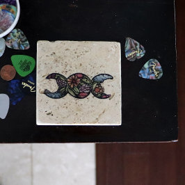 Bloom av tredubbel Måne-symbol Stenunderlägg