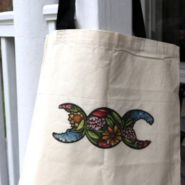 Bloom av tredubbel Måne-symbol Tygkasse