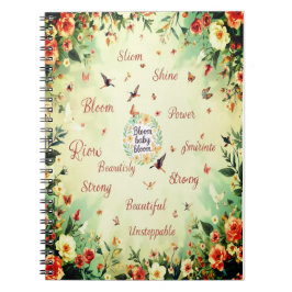 Bloom Baby Bloom - Floral Notebook Anteckningsbok
