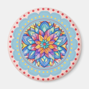 Bloom Bliss färglös blomma Magnet