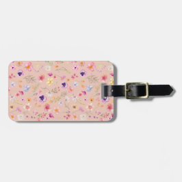 Bloom Bliss Luggage Tag - Peach  Charm Bagagebricka