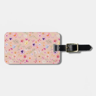 Bloom Bliss Luggage Tag - Peach Charm Bagagebricka