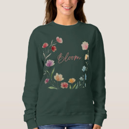 Bloom Blommig Mjuk Pastell Botanisk Design T Shirt