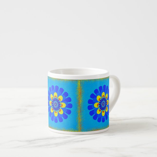 Bloom Blue Espressomugg (Framsida höger)