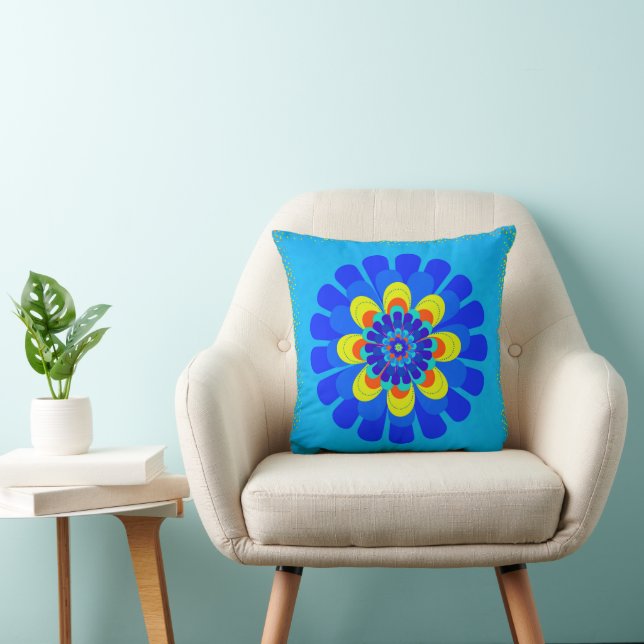 Bloom Blue Kudde (Stol)