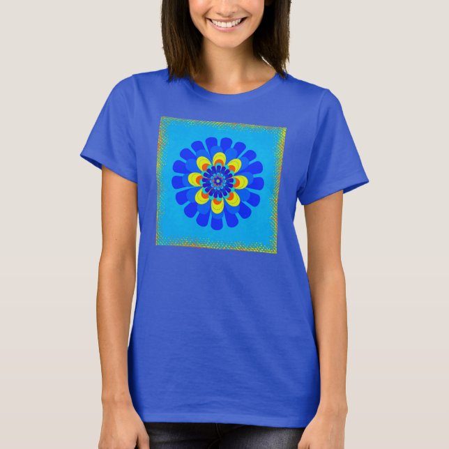 Bloom Blue T-shirt (Framsida)
