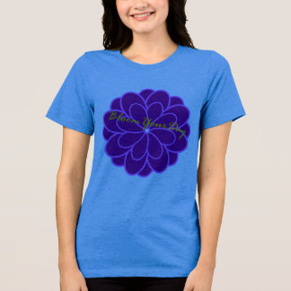 "Bloom Boldly in Purple Grace" T Shirt