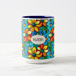 Bloom Botanical Classic Mug Två-Tonad Mugg