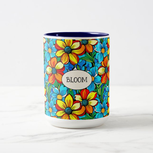 Bloom Botanical Classic Mug Två-Tonad Mugg (Center)