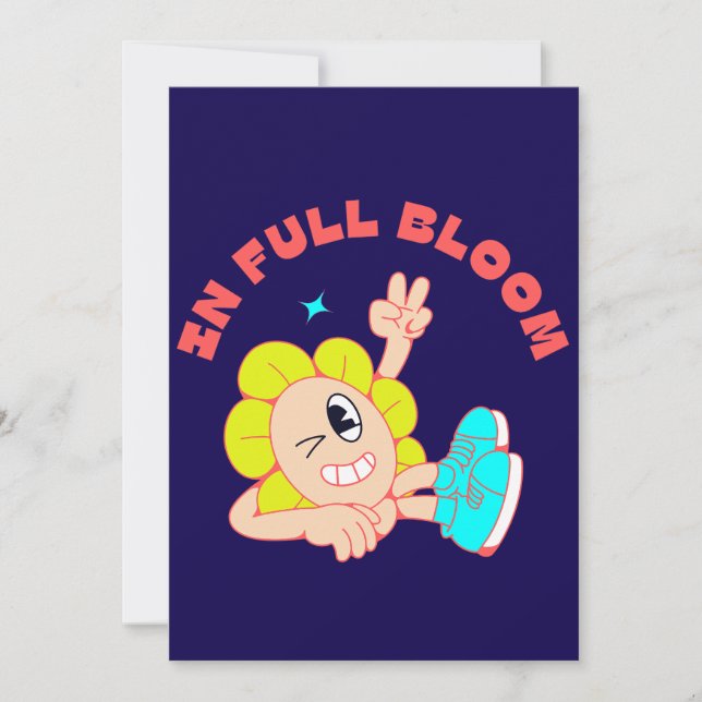 Bloom & Bounce Inbjudningar (Framsida)