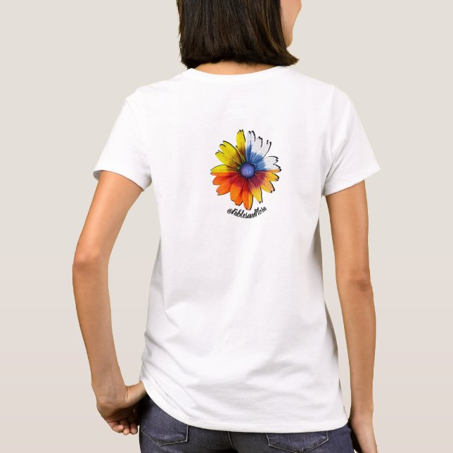 Bloom Boxed Garden Bouquet T Shirt (Baksida)