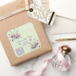 Bloom & Brand Fyrkantigt Klistermärke